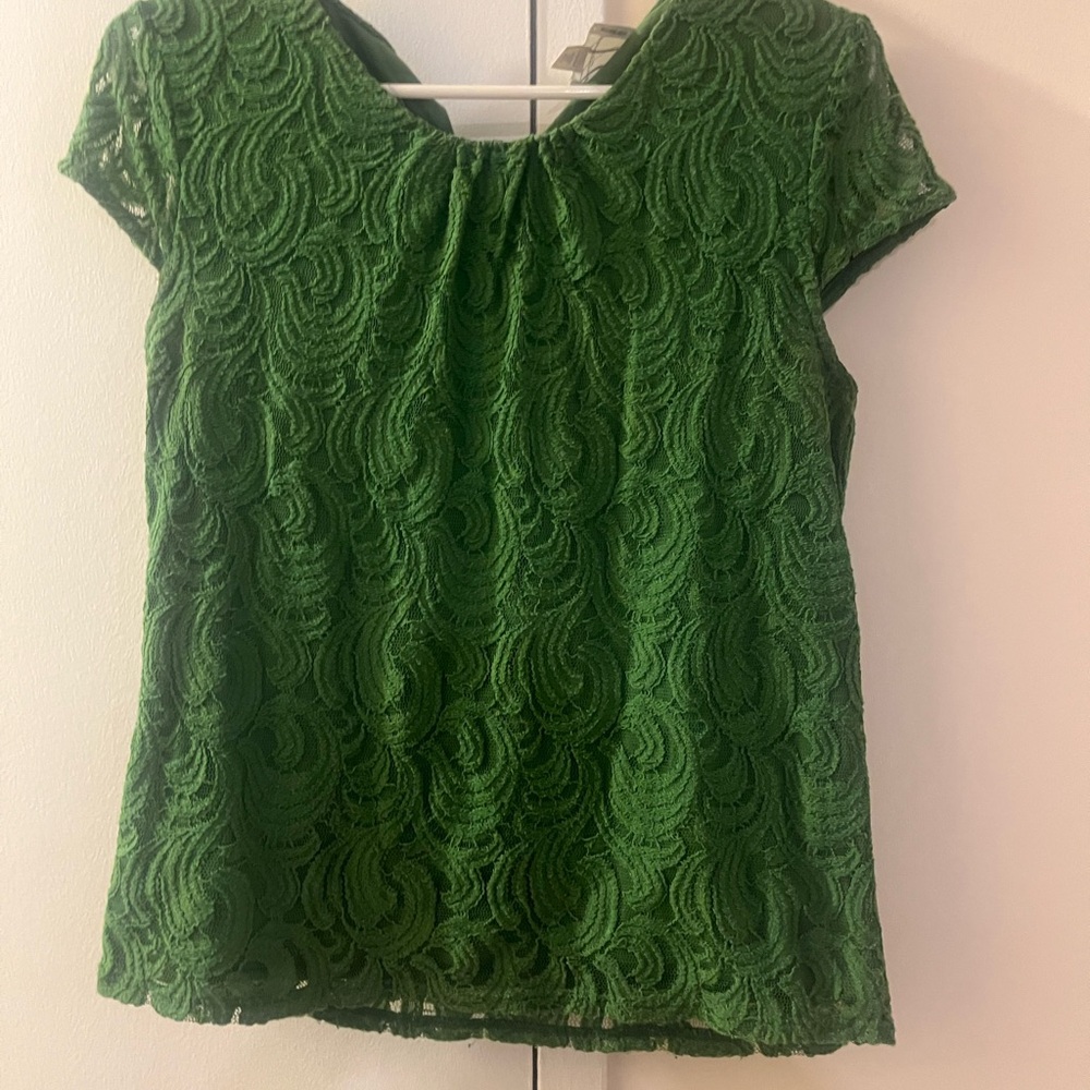 Green Lace Women Top